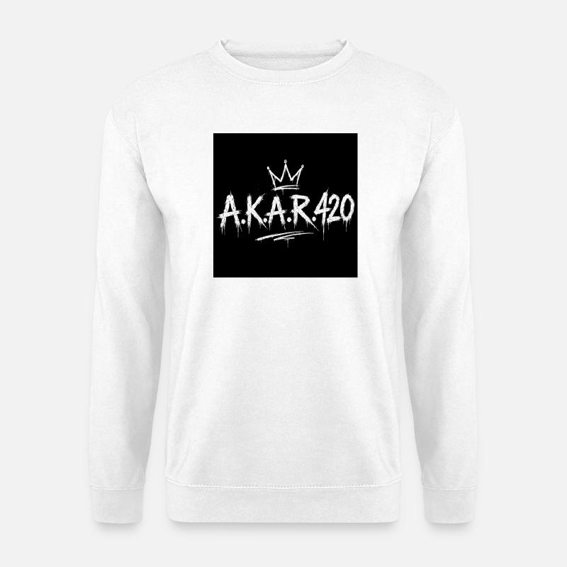 AKAR420 Graffiti Crown - Unisex Sweatshirt - white