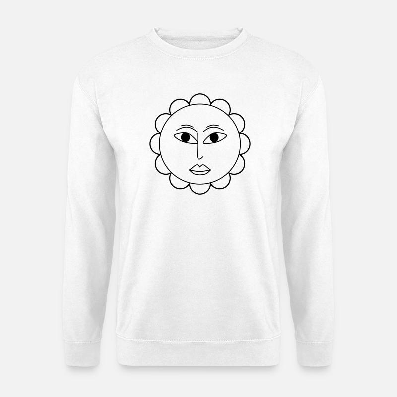 Simple flower - Unisex Sweatshirt - white