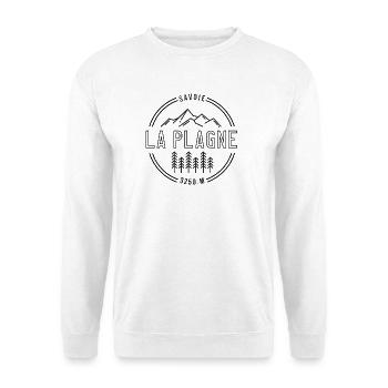 La Plagne 3250m – Paradiski - France - Sweat-shirt Unisexe - blanc - Devant