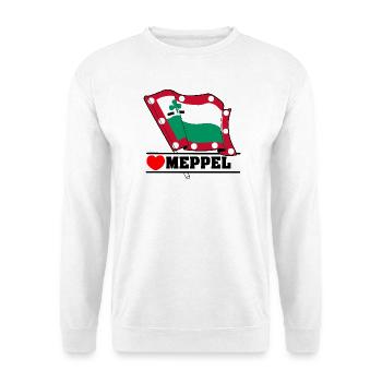 J’adore Meppel – Édition Meppeldag - Sweat-shirt Unisexe - blanc - Devant