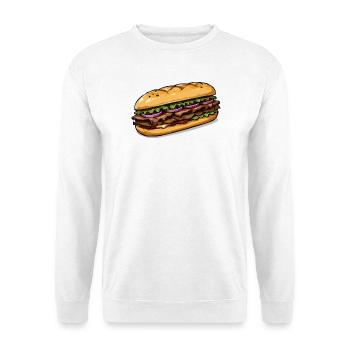 Sandwich illustration - Unisex Sweatshirt - white - Front