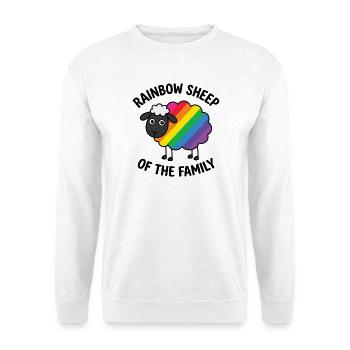 Mois de la fierté LGBTQ - Le mouton arc-en-ciel de ma famille - Sweat-shirt Unisexe - blanc - Devant