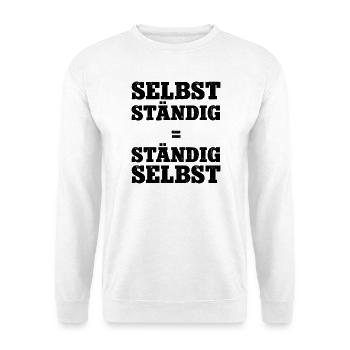 Travailleur indépendant Devenir un patron Entreprise - Sweat-shirt Unisexe - blanc - Devant
