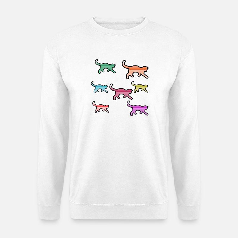Katzen - Unisex Pullover - Weiß