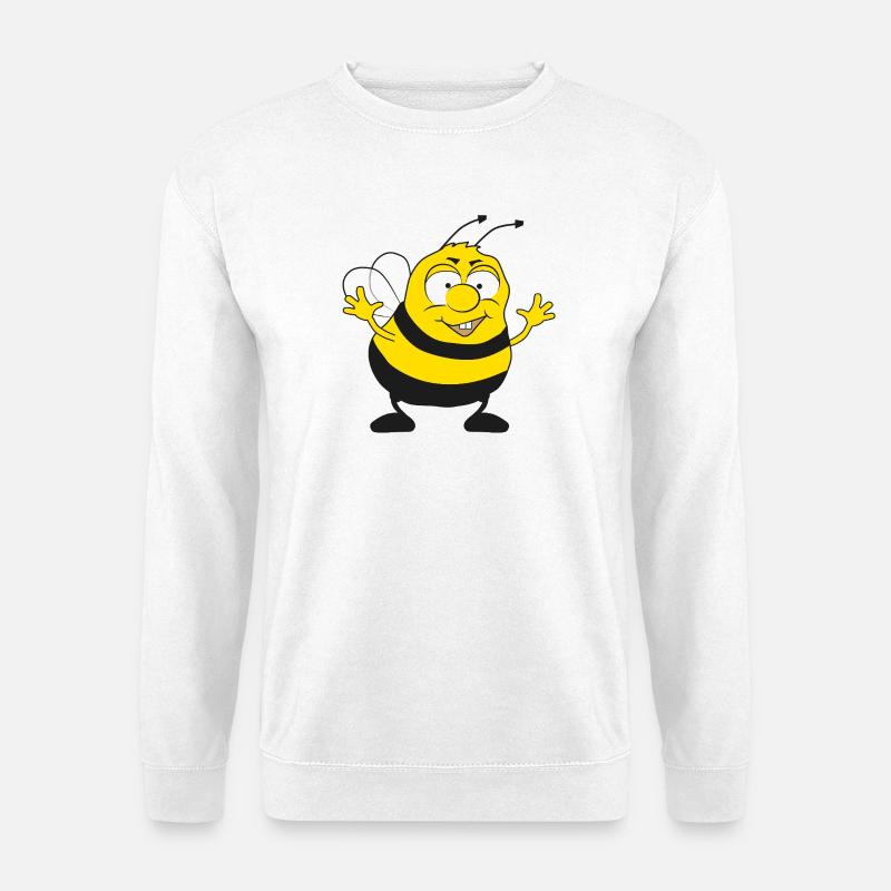 Brummy, the cool bumblebee - Unisex Sweatshirt - white