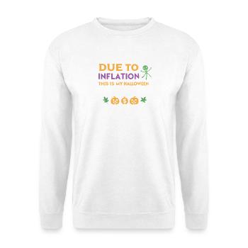Kostüm-Halloween-Inflation - Unisex Pullover - Weiß - Vorne - Alina (178cm) & Michal (187cm)