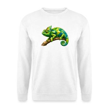 Geometric Chameleon Branch - Unisex Sweatshirt - white - Front