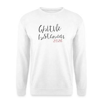 Abitur réussi - Sweat-shirt Unisexe - blanc - Devant