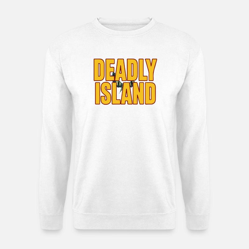 Texte en gras de l’île - Sweat-shirt Unisexe - blanc