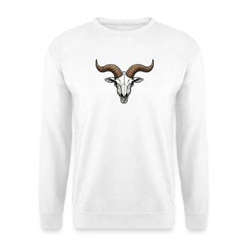 Totenkopf Trophäe - Unisex Pullover - Weiß - Vorne
