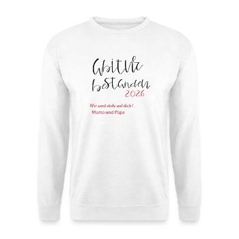 Abitur bestanden - Unisex Pullover - Weiß - Vorne