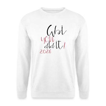 Abi you did it - Unisex Pullover - Weiß - Vorne