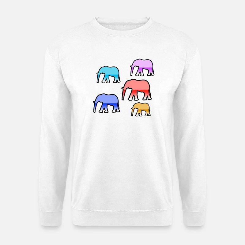Elephants - Unisex Sweatshirt - white