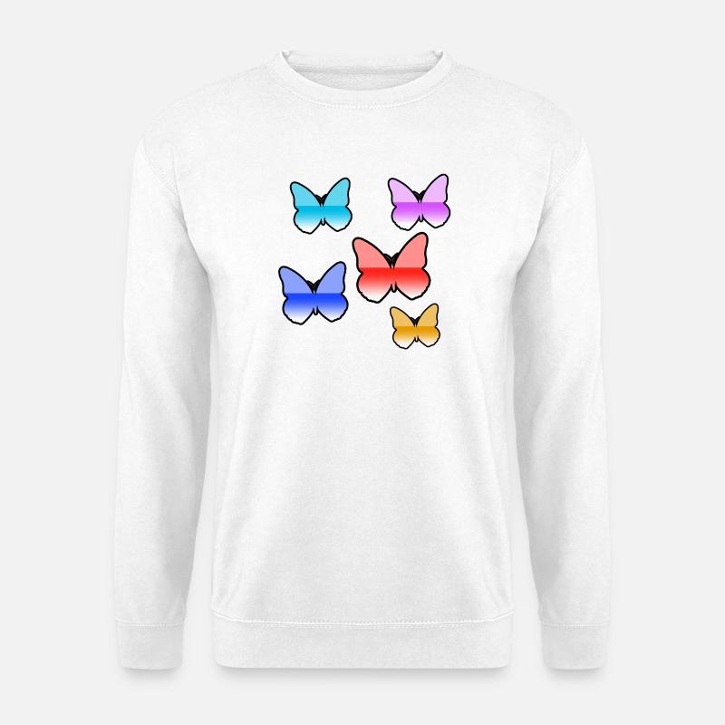 Butterflies - Unisex Sweatshirt - white