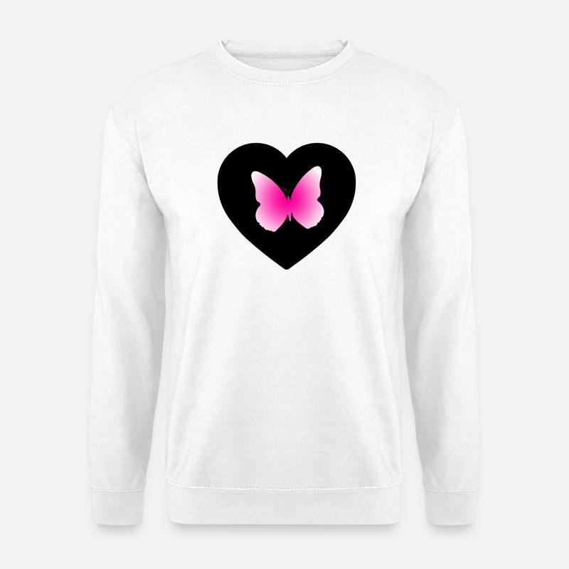 Schmetterling - Unisex Pullover - Weiß