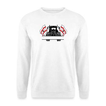 Drenthe_Tractor_Custom_Edition - Sweat-shirt Unisexe - blanc - Devant