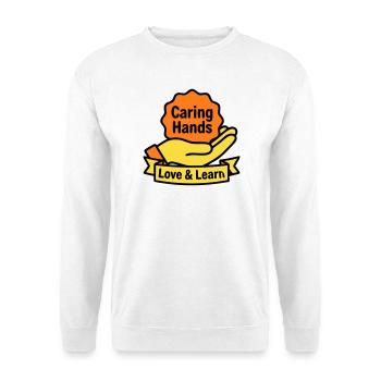 Logo des Mains Attentionnées du blason de Kita - Sweat-shirt Unisexe - blanc - Devant