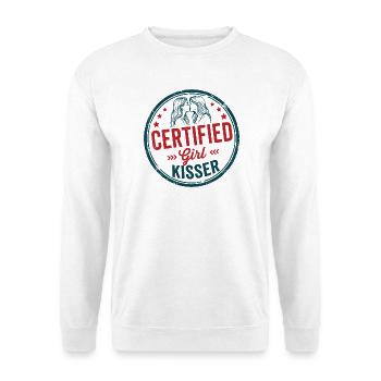Mois de la Fierté LGBTQ - Fierté lesbienne - Girl Kisser - Sweat-shirt Unisexe - blanc - Devant