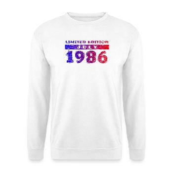 40e anniversaire Édition Limitée 07/1986 - Sweat-shirt Unisexe - blanc - Devant