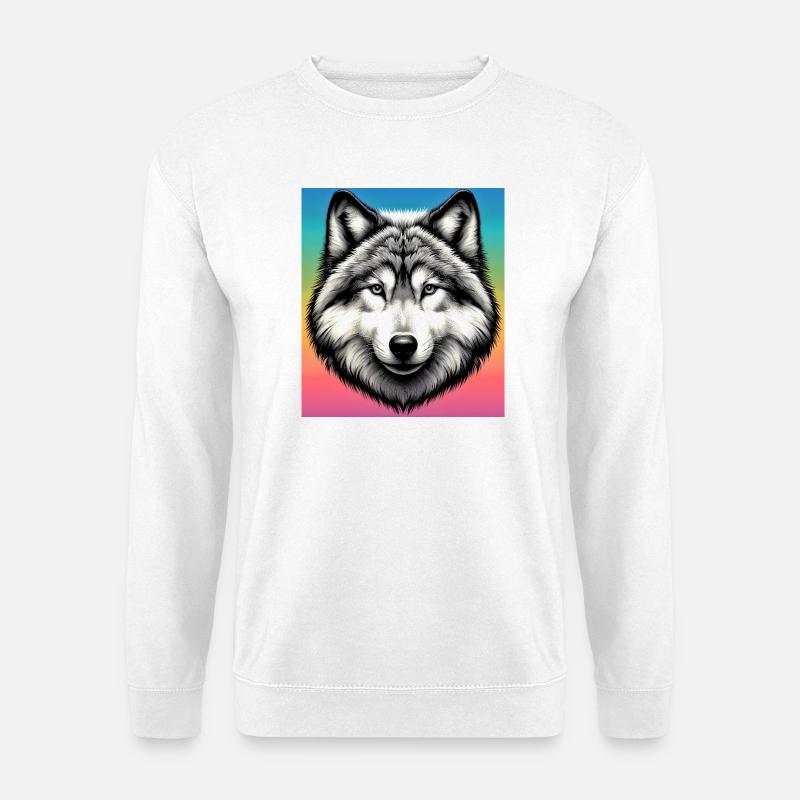 Wolf - Unisex Sweatshirt - white