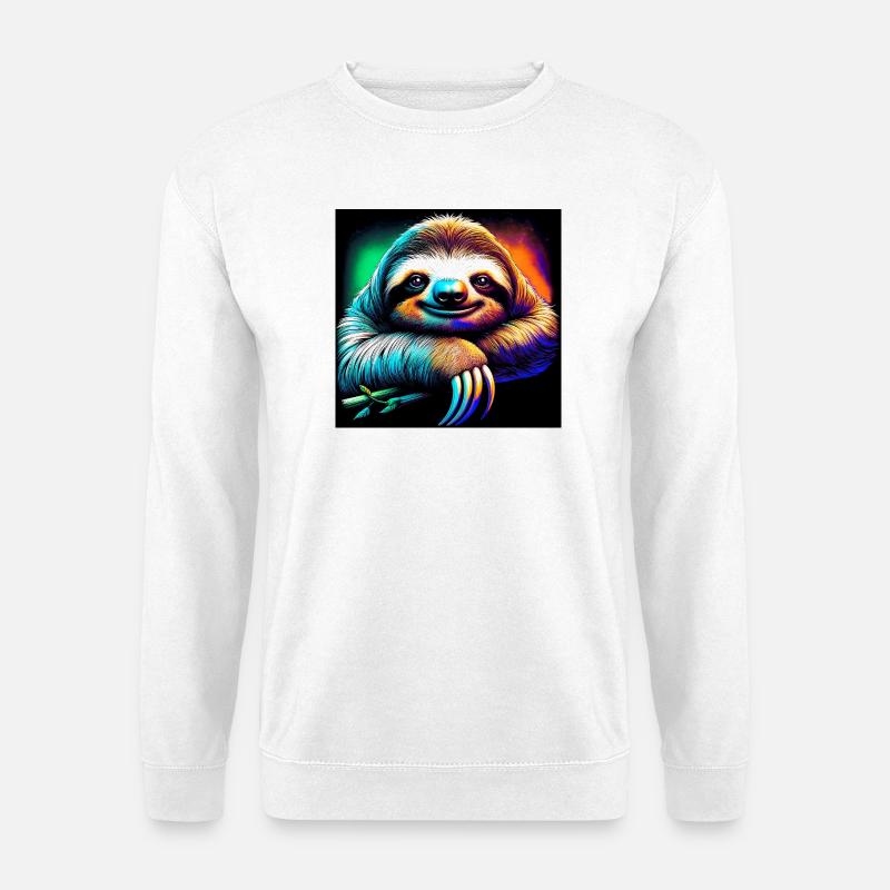 sloth - Unisex Sweatshirt - white