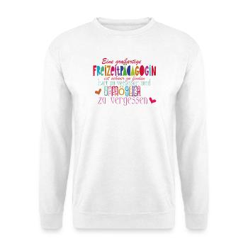Freizeitpädagogin - Unisex Pullover - Weiß - Vorne
