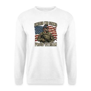 Fierté et Devoir des Anciens Combattants Unis - Sweat-shirt Unisexe - blanc - Devant