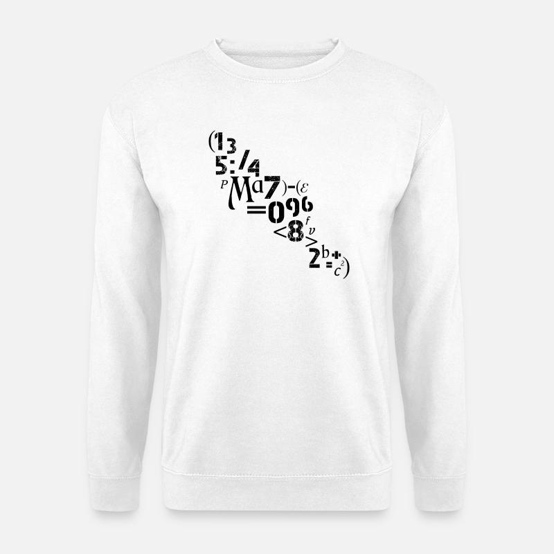 Mathematiker Lehrer Zahlen Zeichen Analyst  - Unisex Pullover - Weiß