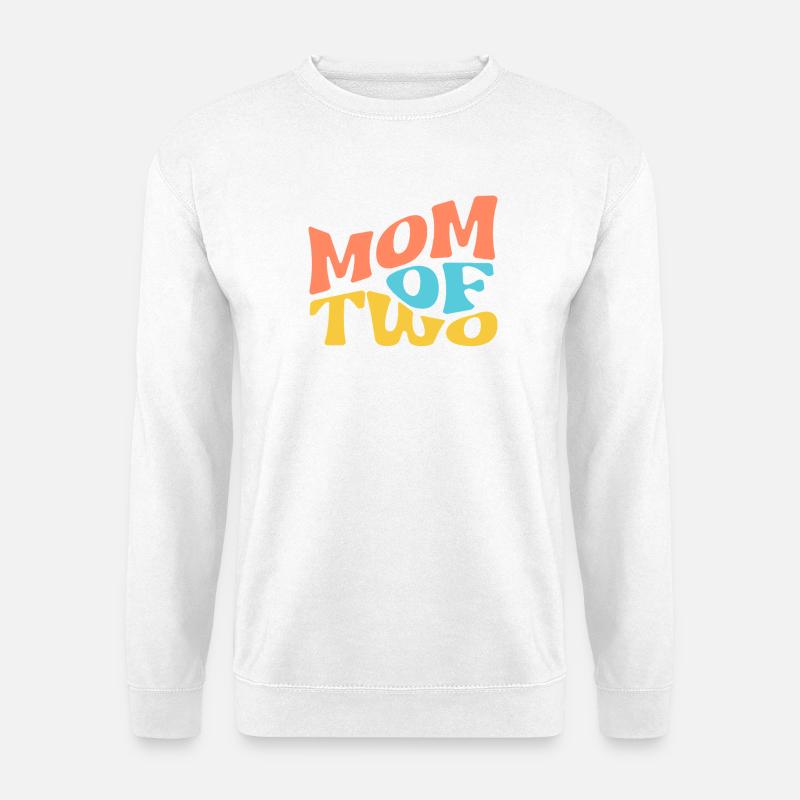 MOM Of Two - Unisex Pullover - Weiß