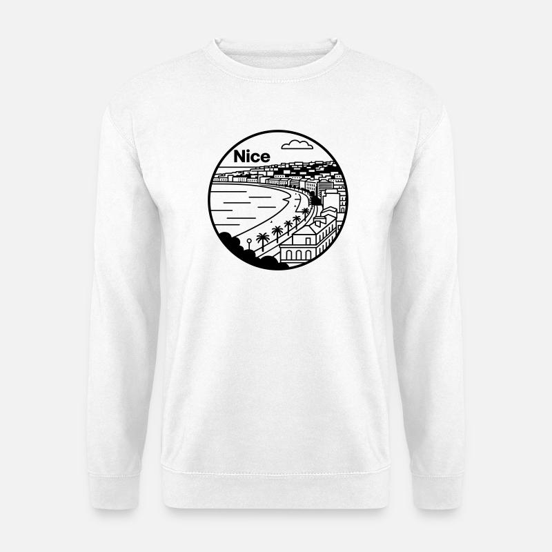 Nizza Frankreich - Unisex Pullover - Weiß