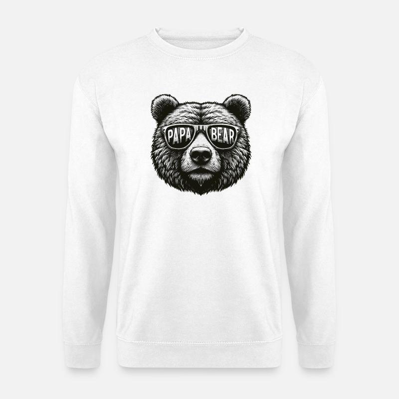 Papa Bear - Unisex Sweatshirt - white