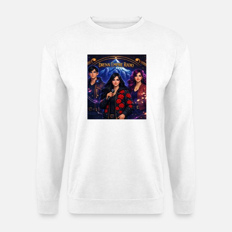 Radio Banner Tee - Unisex Sweatshirt - white