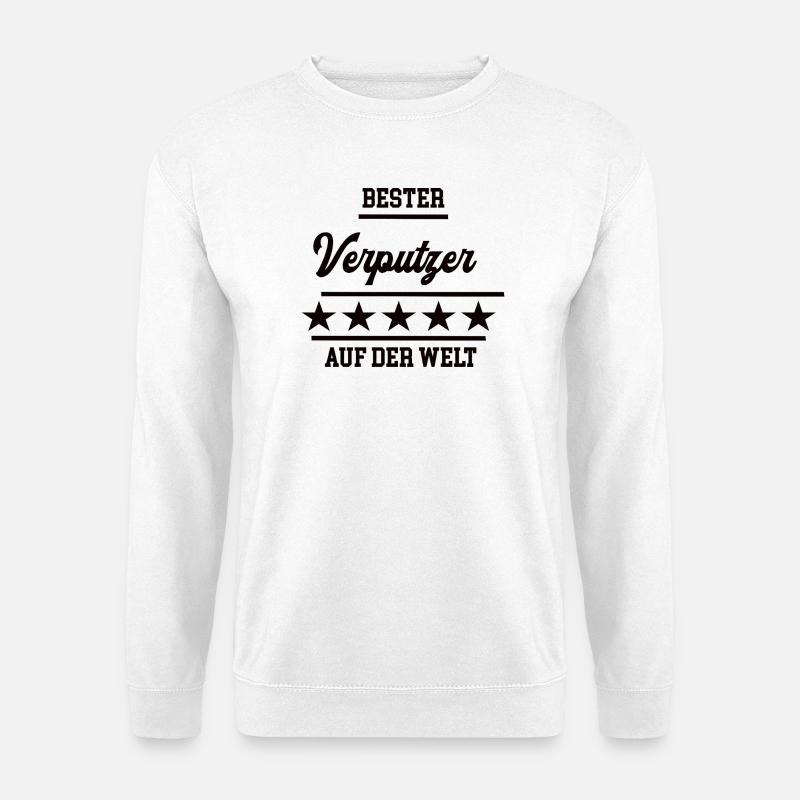 Verputzer Bester Handwerker Verputzerei - Unisex Pullover - Weiß
