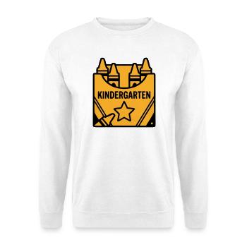 Crayons Kindergarten Logo - Unisex Sweatshirt - white - Front