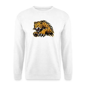 Ferocious Leopard Assault - Unisex Sweatshirt - white - Front