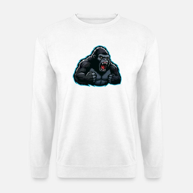 Esports Gorilla Stil - Unisex Pullover - Weiß