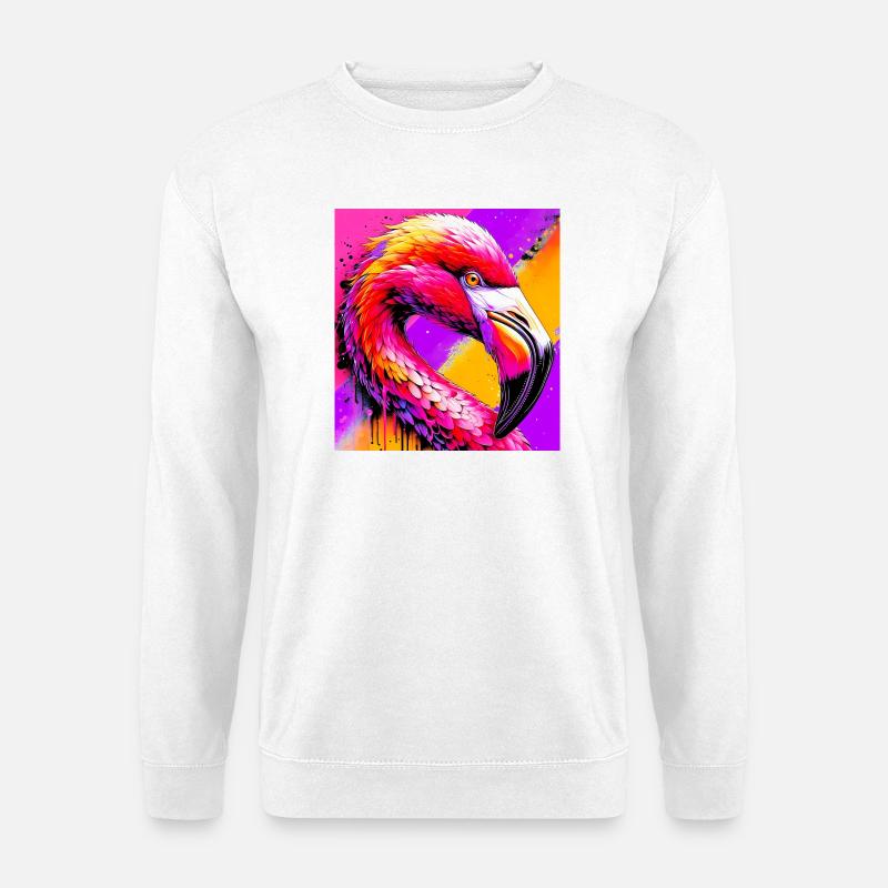 flamingo - Unisex Sweatshirt - white