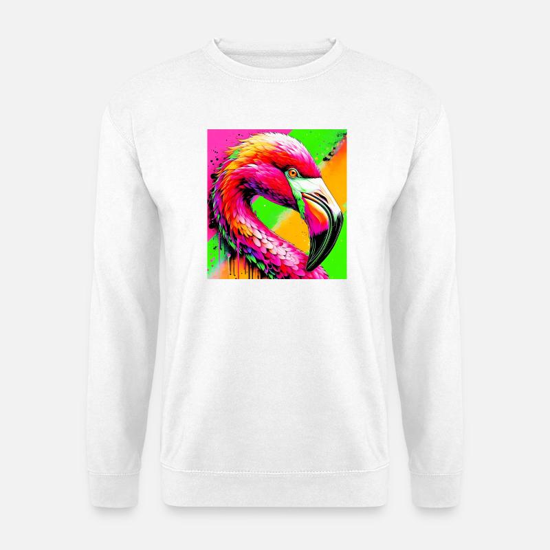 flamingo - Unisex Sweatshirt - white