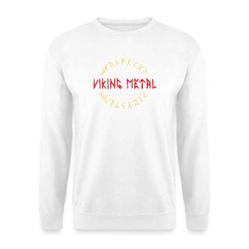 Wikinger Viking Metal - Unisex Pullover - Weiß - Vorne - Alina (178cm) & Michal (187cm)