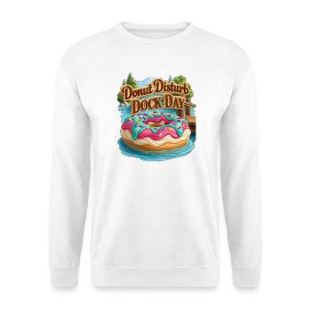 Donut Disturb Dock Day - Unisex Sweatshirt - white - Front
