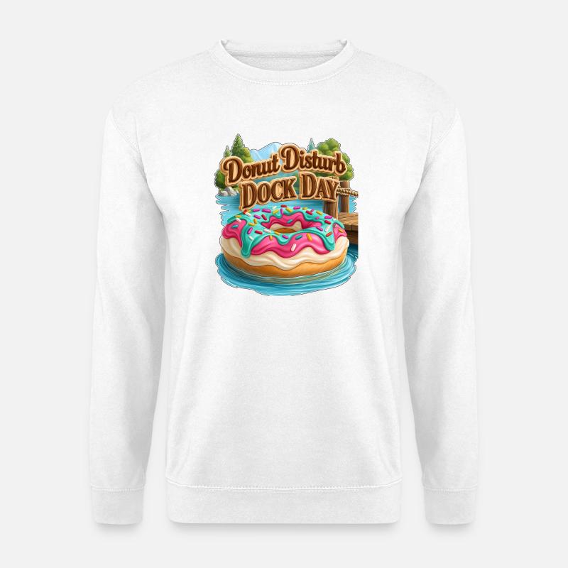 Donut Disturb Dock Day - Unisex Sweatshirt - white