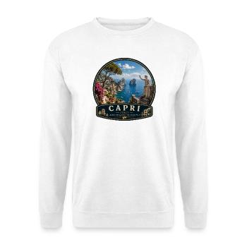 Urlaub auf Capri Italien Mittelmeer Urlaubsziel - Unisex Pullover - Weiß - Vorne