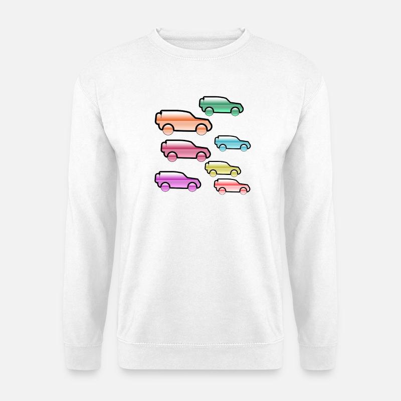 Autos - Unisex Pullover - Weiß