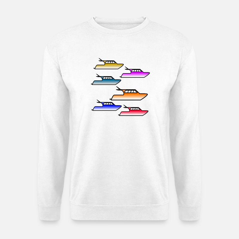 Motorboote - Unisex Pullover - Weiß