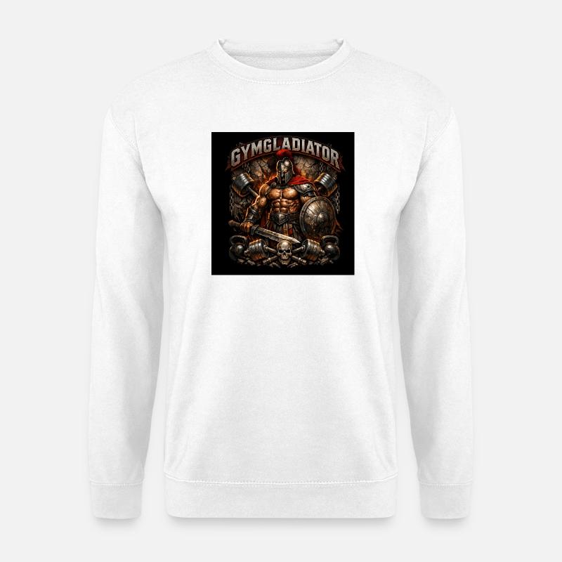 Gym Gladiator - Unisex Sweatshirt - white