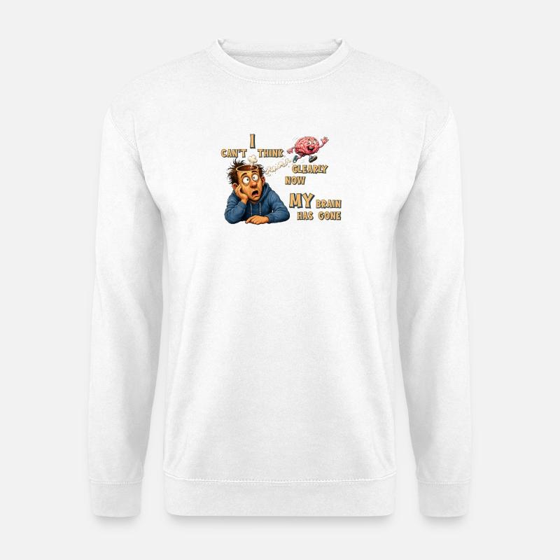 Thinking Offline - Mein Gehirn hat gekündigt - Unisex Pullover - Weiß