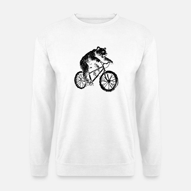 Bicycle Bear - Unisex Sweatshirt - white