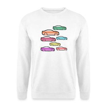 Automobiles - Sweat-shirt Unisexe - blanc - Devant