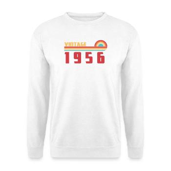 70 Jahre altes Schul-Tee Geboren 1956 - Unisex Pullover - Weiß - Vorne