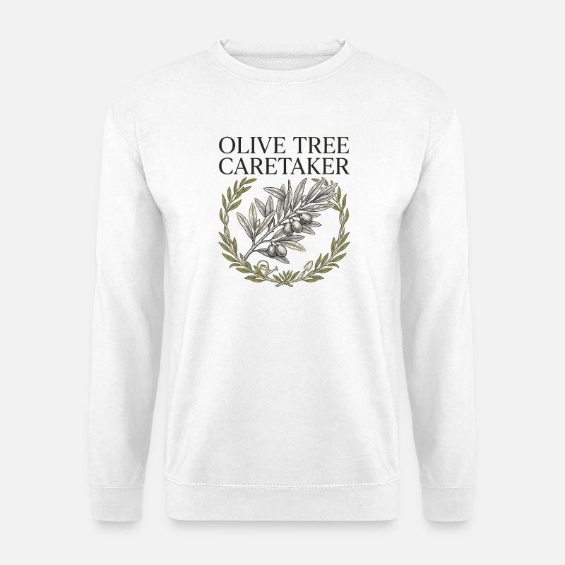 Olive Tree Caretaker - Unisex Sweatshirt - white